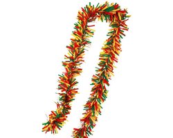 PVC slinger brandvertragend rood - geel -groen 10 meter guirlande - carnaval -BRANDVEILIG - WINSTPAKKER
