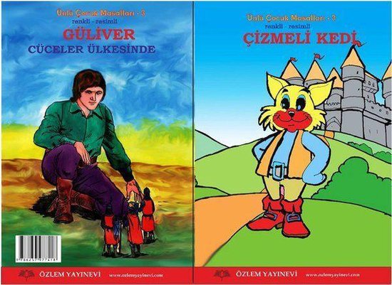 Güliver- Çizmeli Kedi - 2 Kitap Bir Arada - Ünlü Çocuk Masalları 3