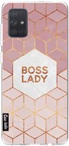 Casetastic Samsung Galaxy A71 (2020) Hoesje - Softcover Hoesje met Design - Boss Lady Print