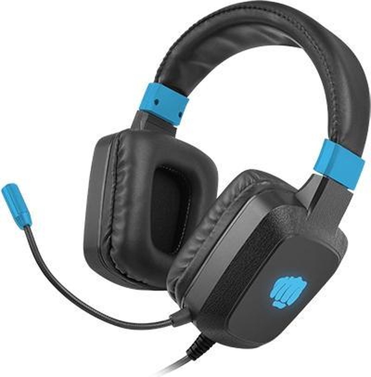 HEADSET FURY RAPTOR MET MICROFOON RGB VERLICHTING ZWART-BLAUW