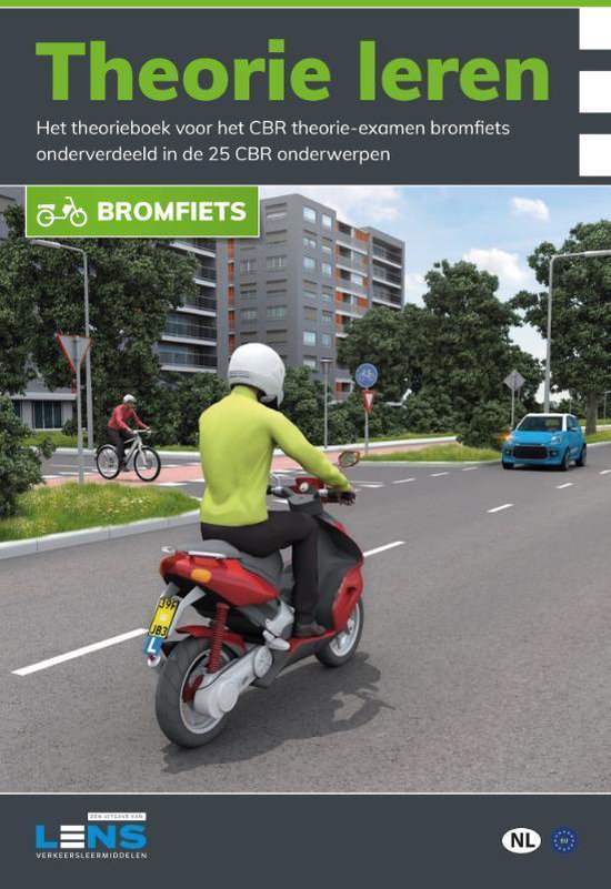 Lens verkeersleermiddelen  -   Theorie leren bromfiets - cover