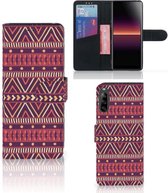 GSM Hoesje Sony Xperia L4 Bookcase Aztec Purple