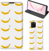 Telefoon Hoesje Geschikt voor Samsung Galaxy Note 10 Lite Flip Cover Banana