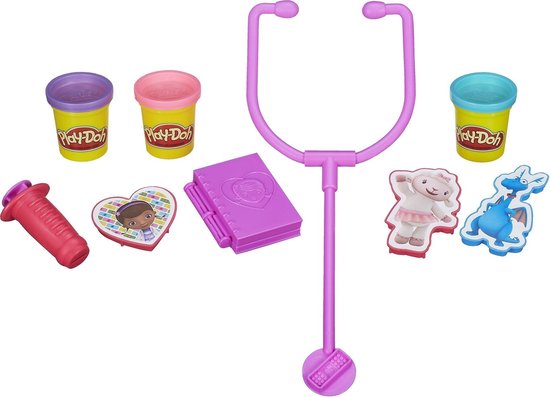 Afbeelding van het spel Play-Doh-Doctor-Kit-Met 3 potten klei