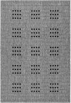 Grijs vloerkleed - 160x230 cm  -  A-symmetrisch patroon - Modern