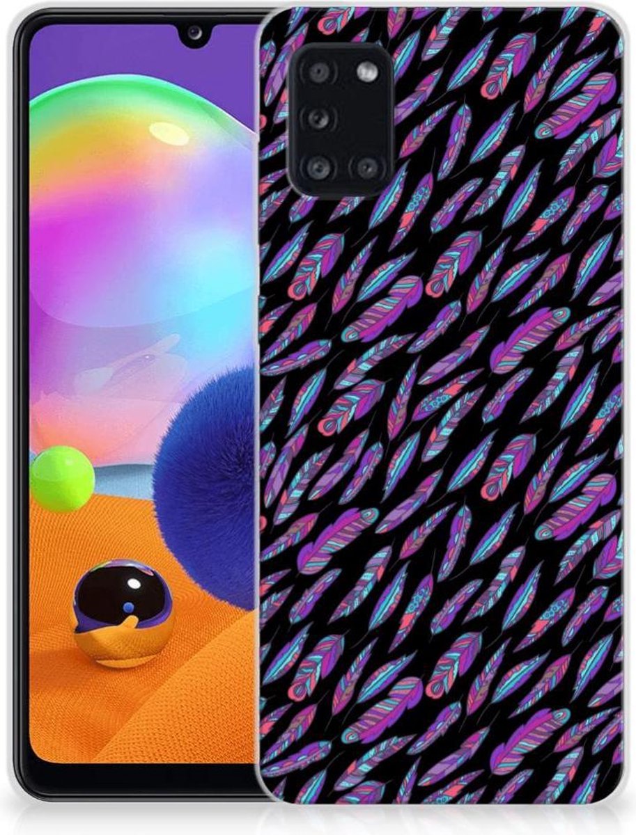 Samsung Galaxy A31 TPU bumper Feathers Color