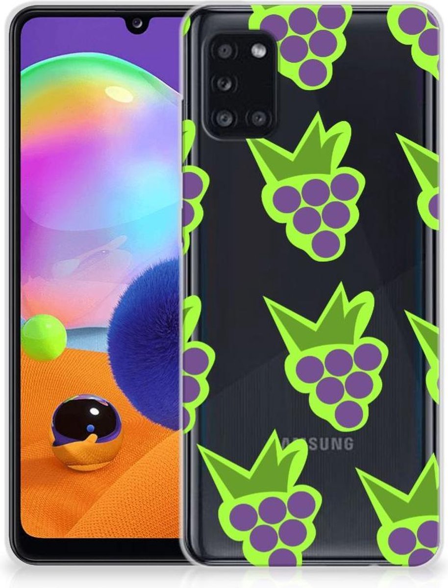 TPU Hoesje voor Samsung Galaxy A31 Siliconen Case Druiven
