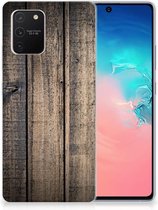 Telefoon Hoesje Geschikt voor Samsung Galaxy S10 Lite Leuk TPU Back Cover Steigerhout