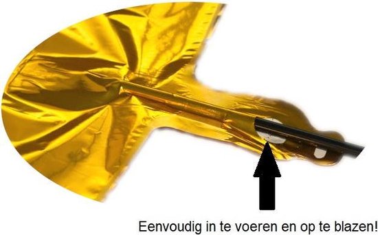 Folie Ballon Cijfer 1 Jaar Zwart 86Cm Verjaardag Folieballon Met Rietje