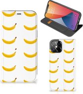 Telefoon Hoesje Geschikt voor iPhone12 Pro Max Flip Cover Banana