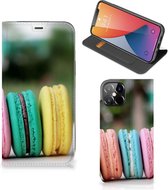 Smart Cover Maken Geschikt voor iPhone12 Pro Max GSM Hoesje Macarons