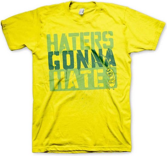 SpongeBob SquarePants Dames Tshirt -S- Yellow Is The New Black Geel SpongeBob SquarePants Dames Tshirt -S- Yellow Is The New Black Geel