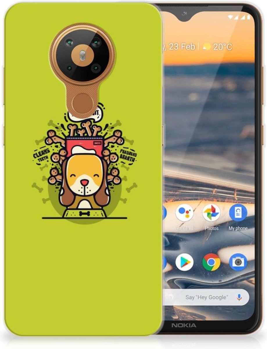 Nokia 5.3 Telefoonhoesje met Naam Doggy Biscuit