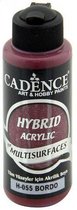 Cadence Hybride acrylverf (semi mat) Bordeaux 01 001 0055 0120 120 ml
