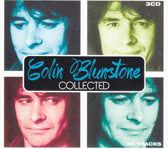 Hoes met vier portretten van Colin Blunstone, elk in een andere kleur: blauw, geel, rood en groen. Titel 'Colin Blunstone COLLECTED' in het midden.