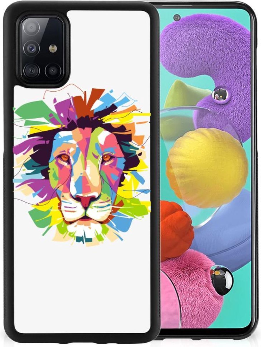 Samsung Galaxy A51 Bumper Hoesje Lion Color