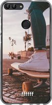 Huawei P Smart (2018) Hoesje Transparant TPU Case - Skateboarding #ffffff