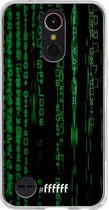 LG K10 (2017) Hoesje Transparant TPU Case - Hacking The Matrix #ffffff