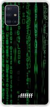 Samsung Galaxy A51 Hoesje Transparant TPU Case - Hacking The Matrix #ffffff
