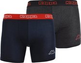 Kappa - Boxer 2 Pack - Zwart - Heren - maat  S