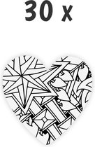 Schoolpakket / 30 x Hart / Patroon Holymoly