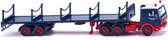 Wiking Miniatuurvrachtwagen Stanchion Mb3850 1:87 Blauw/rood