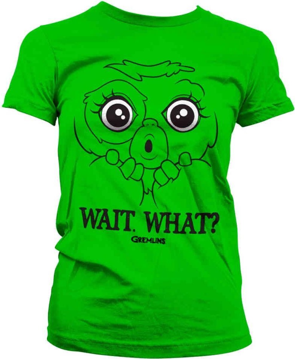 Gremlins Dames Tshirt -L- Wait. What? Groen