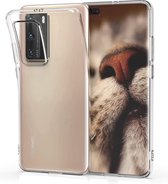 Huawei P40 Pro Hoesje Transparant Siliconen Case - Back Cover - Clear Softcase - Perfect fit - Epicmobile