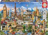 Educa - Puzzle 2000 - Europe Landmarks (017697)