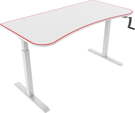 leeg blad spleet Computer game bureau Thomas - computertafel - zit sta hoogte verstelbaar -  160 cm x 80... | bol.com