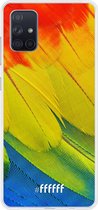 Samsung Galaxy A71 Hoesje Transparant TPU Case - Macaw Hues #ffffff