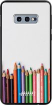 Samsung Galaxy S10e Hoesje TPU Case - Pencils #ffffff