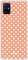 Samsung Galaxy A51 Hoesje Transparant TPU Case - Peachy Dots #ffffff