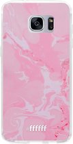 Samsung Galaxy S7 Edge Hoesje Transparant TPU Case - Pink Sync #ffffff