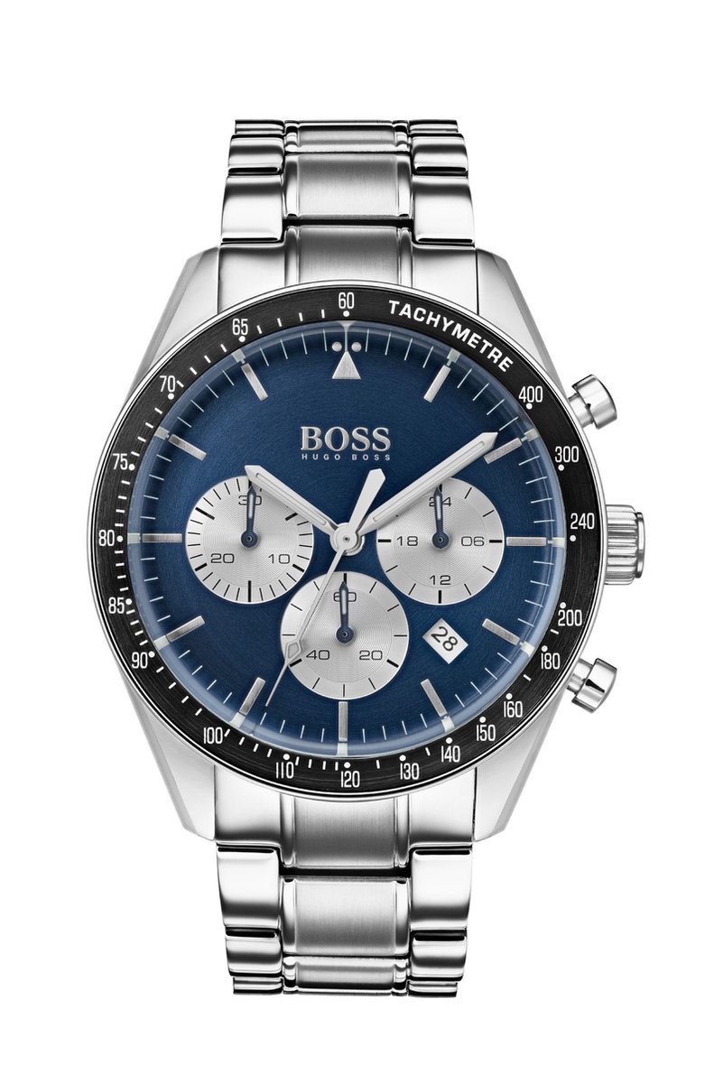 BOSS Trophy HB1513630 Polshorloge - Staal - Zilverkleurig - Ø 44 mm