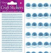 Oaktree - Stickers Diamantjes Licht Blauw (per vel) 3mm