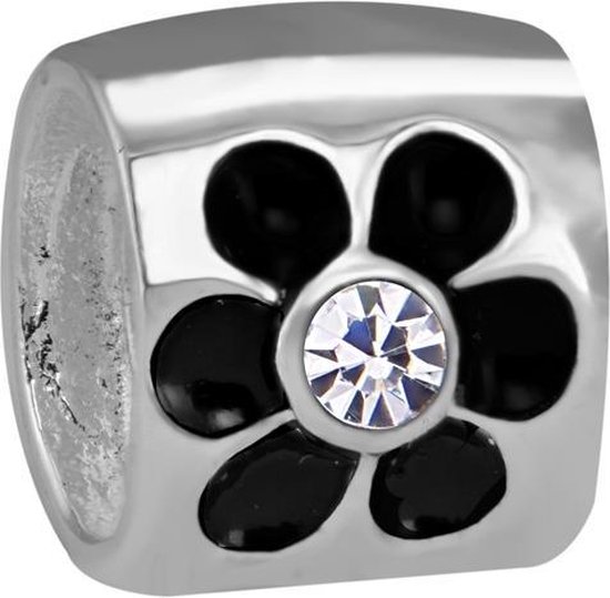 Quiges - 925 - Zilveren - Bedels -Sterling zilver - Beads - Bloem Kraal Charm - Geschikt – voor - alle bekende merken - Armband Z169