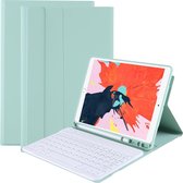 iPad 10.2 2019 Hoes Bluetooth Toetsenbord Hoesje Met Uitsparing Apple Pencil