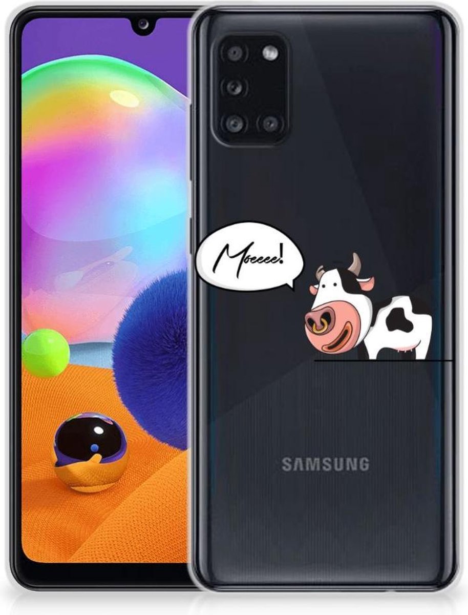Samsung Galaxy A31 Telefoonhoesje met Naam Cheeky Cow