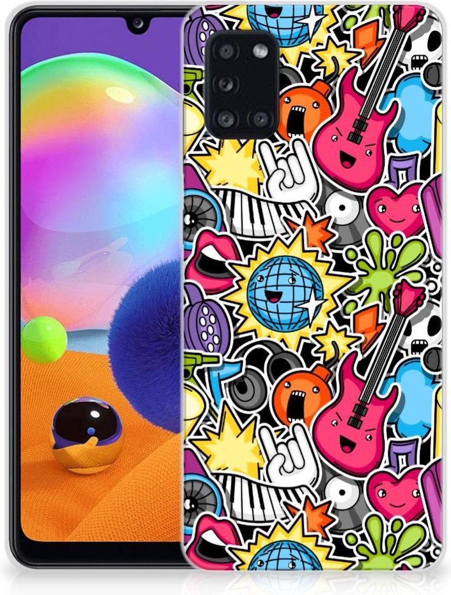 Samsung Galaxy A31 Silicone Back Cover Punk Rock