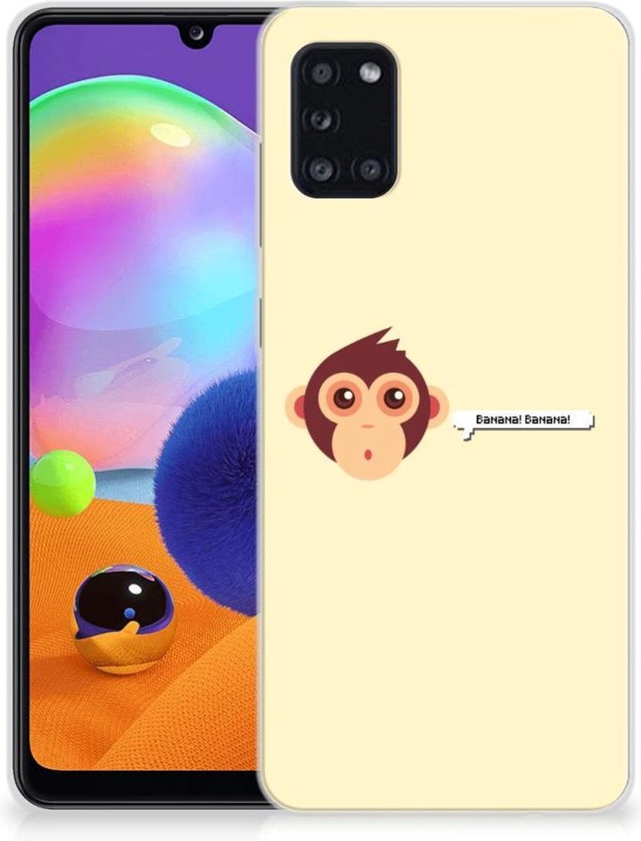 Samsung Galaxy A31 Telefoonhoesje met Naam Monkey