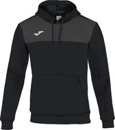 Joma Winner Sweater Met Kap - Zwart / Antraciet | Maat: S