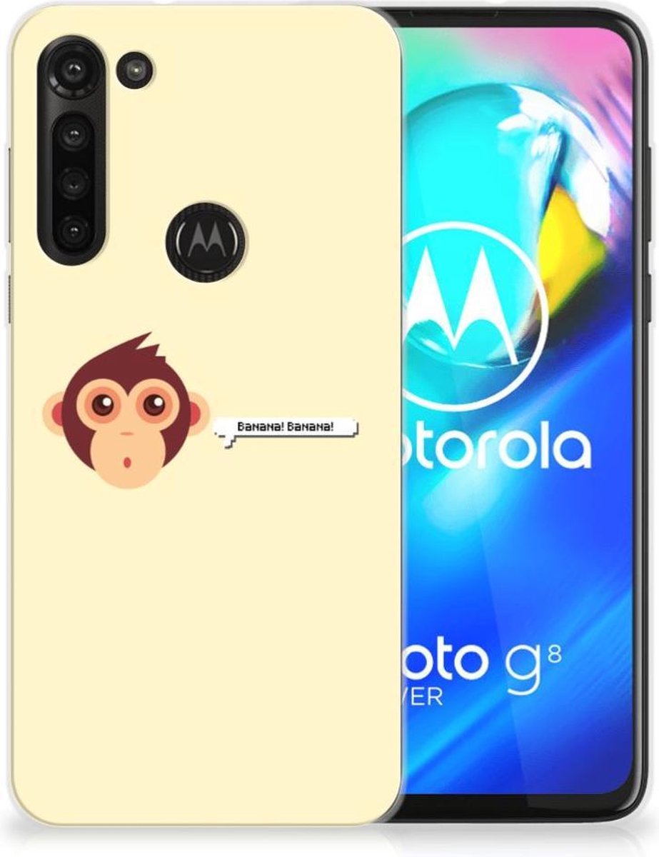 Motorola Moto G8 Power Telefoonhoesje met Naam Monkey