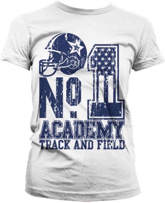 Dames Tshirt -2XL- No. 1 Academy Track And Field Wit