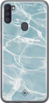 Samsung A11 hoesje siliconen - Oceaan | Samsung Galaxy A11 case | blauw | TPU backcover transparant