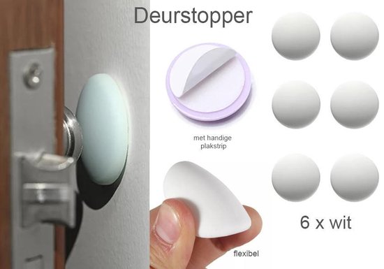 Moderne Witte Deurstopper Van Rubber 10 stuks | Deurstopper | Deurbuffer  |... | bol.com