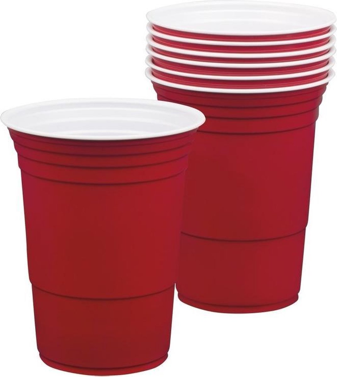 Rode Beerpong bekers - 12 stuks - bier pong bekertjes - Red cup -  Drankspellen -... | bol.com