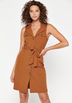 LOLALIZA Mini blazer jurk - Bruin - Maat 34