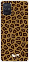 Samsung Galaxy A71 Hoesje Transparant TPU Case - Leopard Print #ffffff