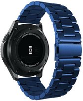 Stalen Smartwatch bandje - Geschikt voor  Garmin Vivoactive 4 stalen band - 45mm - blauw - Horlogeband / Polsband / Armband